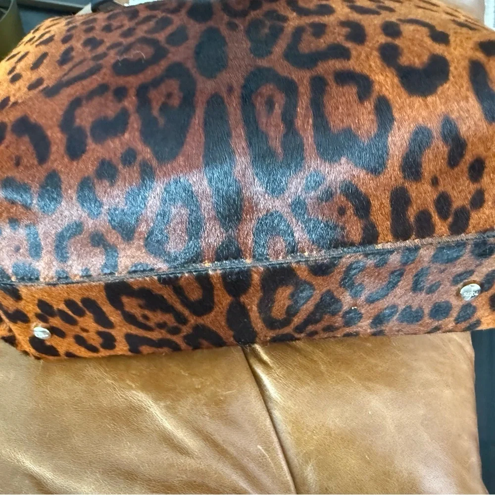 RARE NWOT TOD'S Leopard Print Calf Hair Shoulder Bag